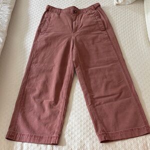 Old Navy Cropped Wide-Leg Pants in Rust